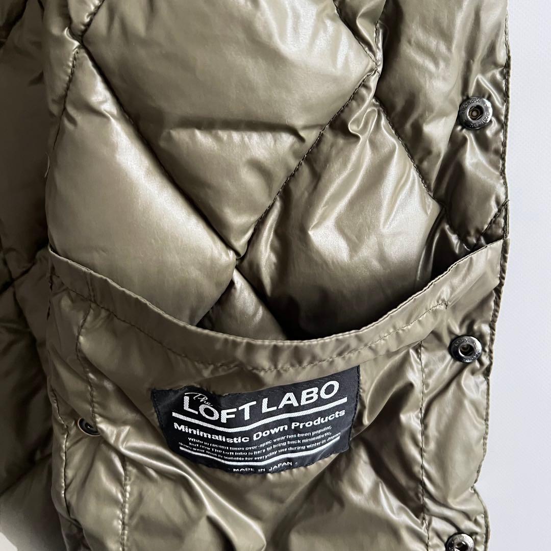 ロフトラボ キルティングダウンベスト オリーブ XS⭐︎タグ付き未使用品