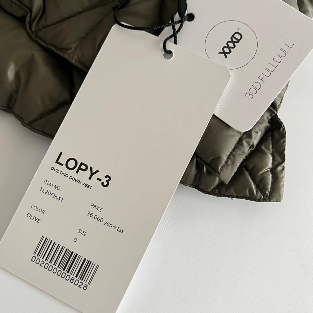 ロフトラボ キルティングダウンベスト オリーブ XS⭐︎タグ付き未使用品