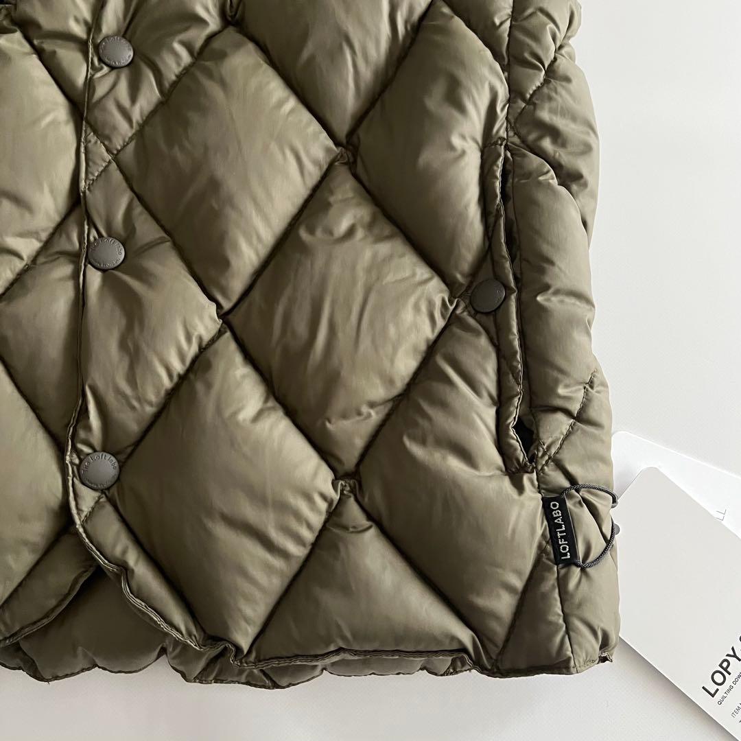 ロフトラボ キルティングダウンベスト オリーブ XS⭐︎タグ付き未使用品