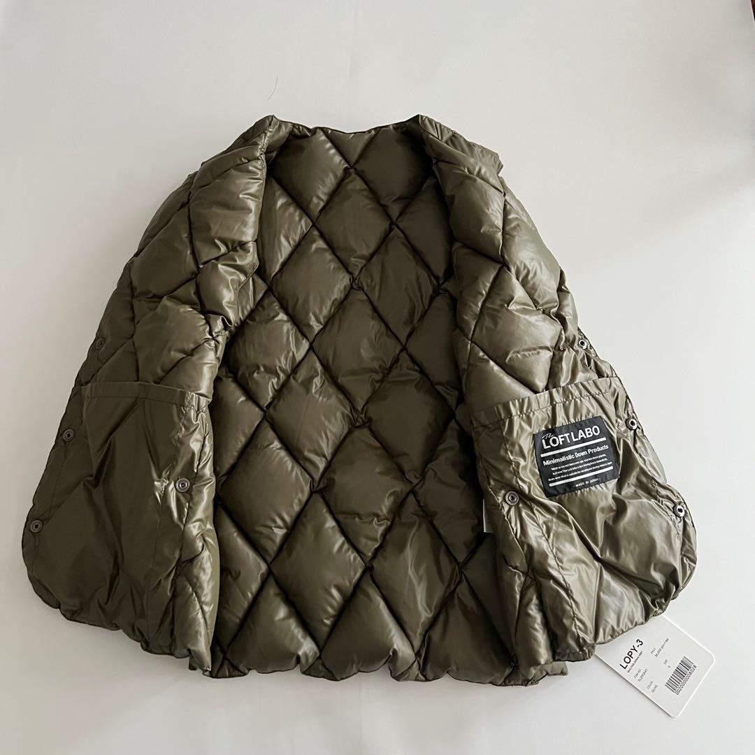 ロフトラボ キルティングダウンベスト オリーブ XS⭐︎タグ付き未使用品