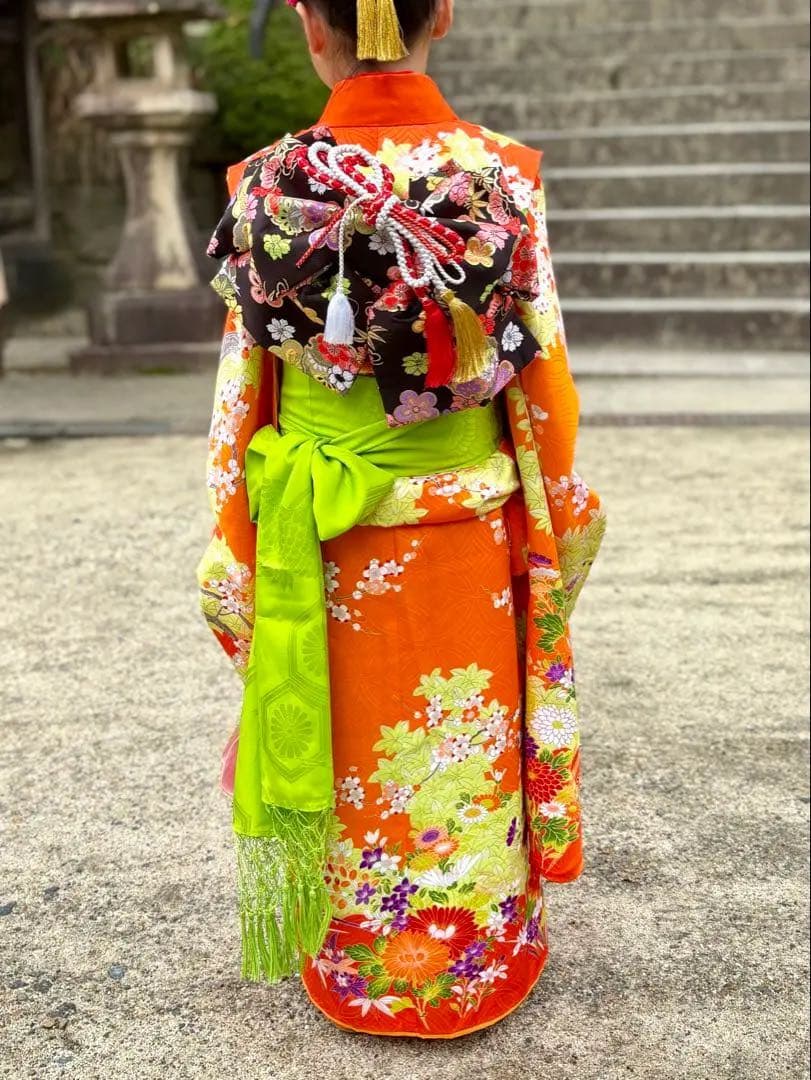 七五三 7歳 女の子 着物・帯・小物全般フルセット