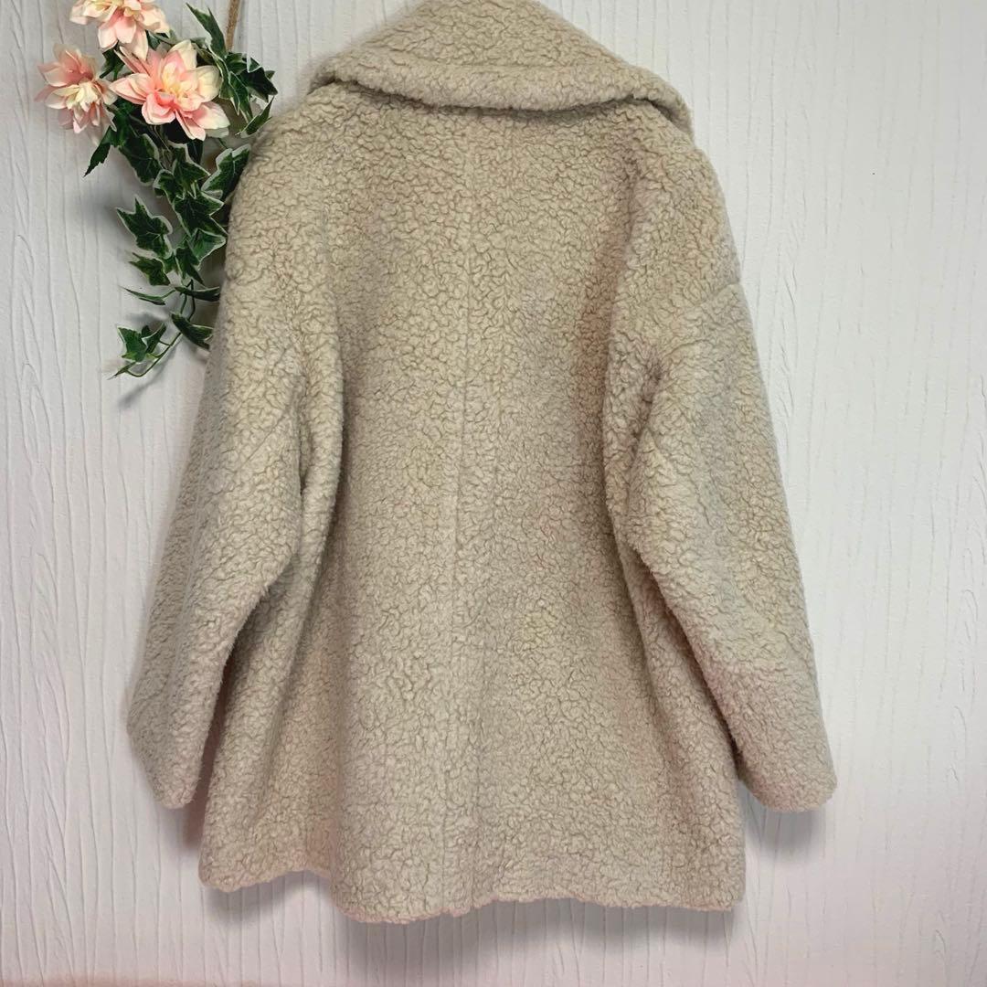 F20. ANAYI【現行タグ/近年モデル：20aw◆ボアコート】カーリーウール