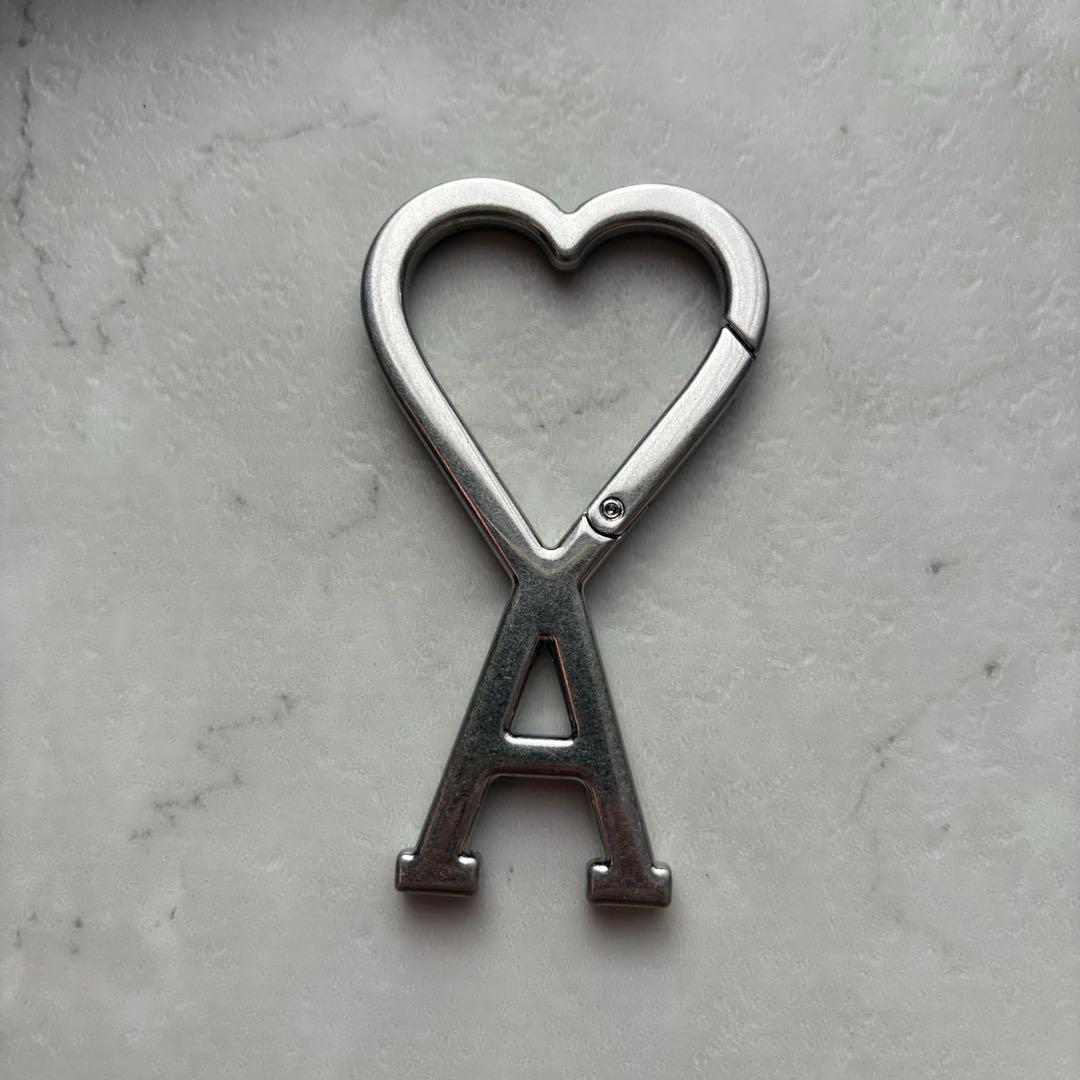 【新品未使用】AMI PARIS/AMI DE COEUR ロゴキーリング SL