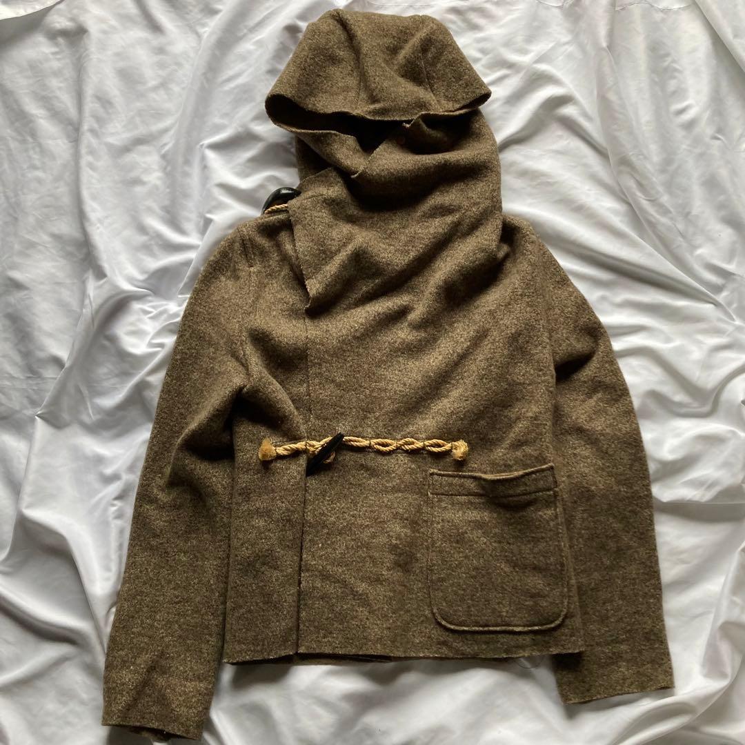 KAPITAL チロルウール 鶯 ショート ダッフルコート