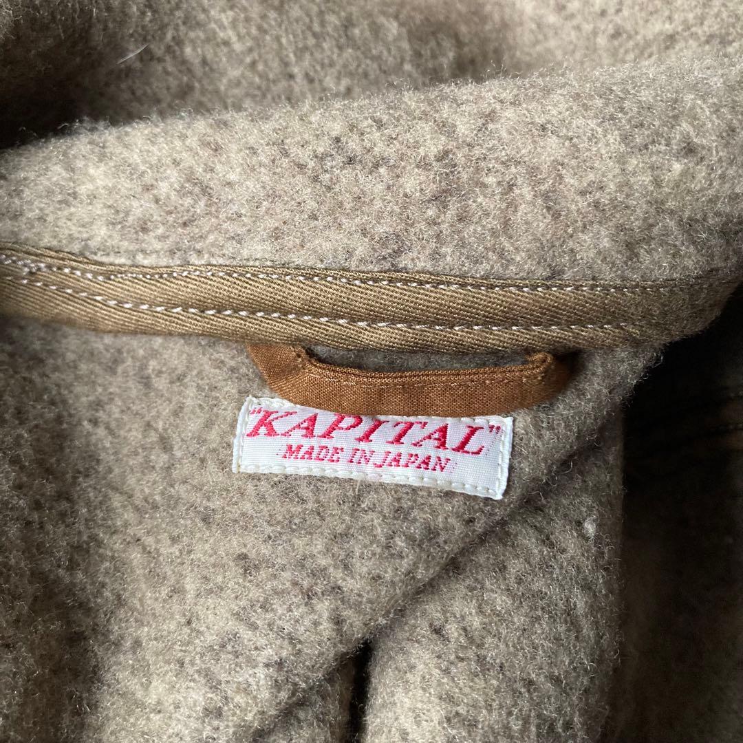 KAPITAL チロルウール 鶯 ショート ダッフルコート