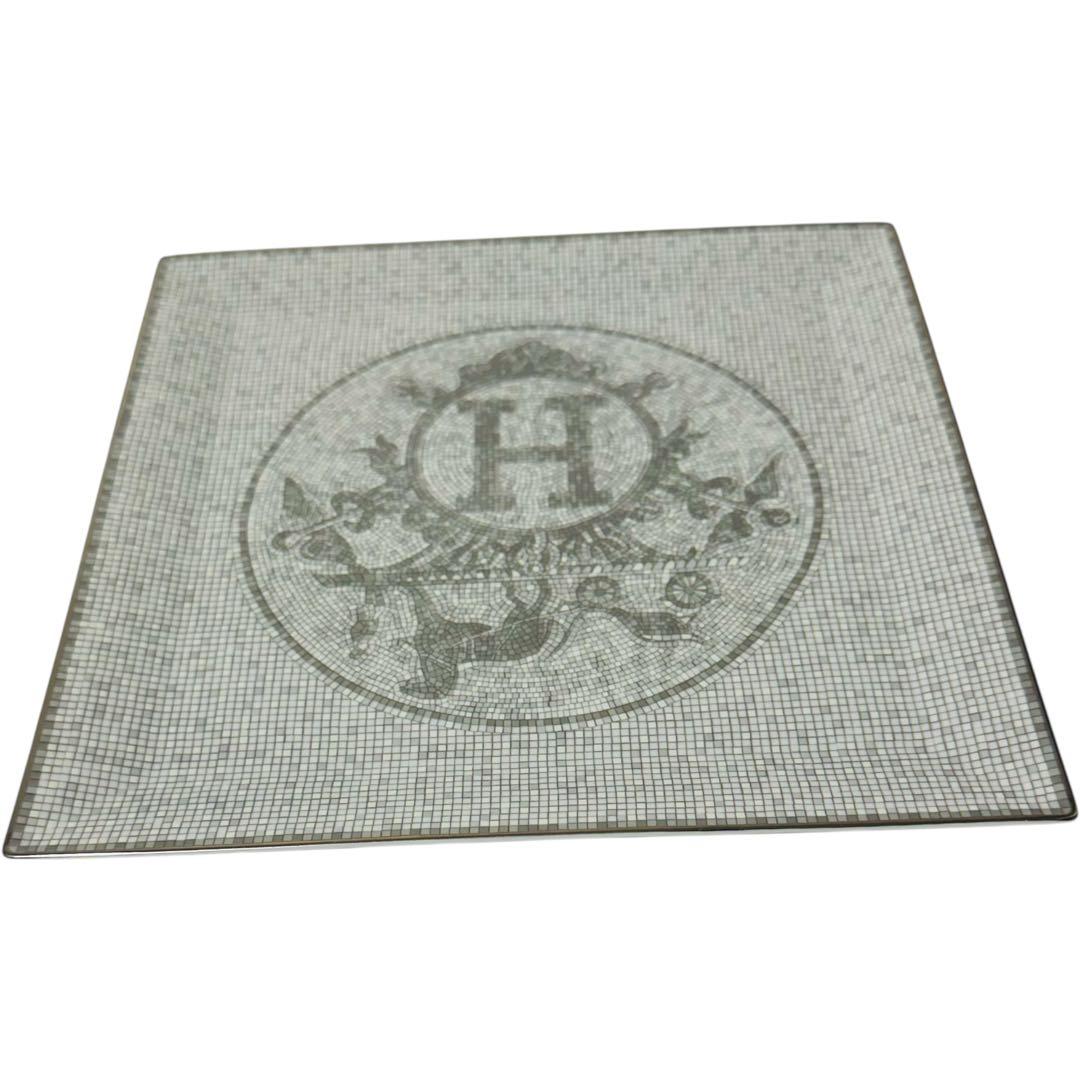 【美品】HERMES エルメス モザイク ヴァンキャトル 23×23cm