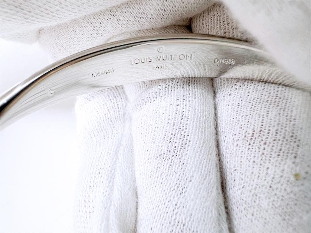 未使用保管　ルイヴィトン　LV　ジョンクモノグラム　バングル　L　M64840