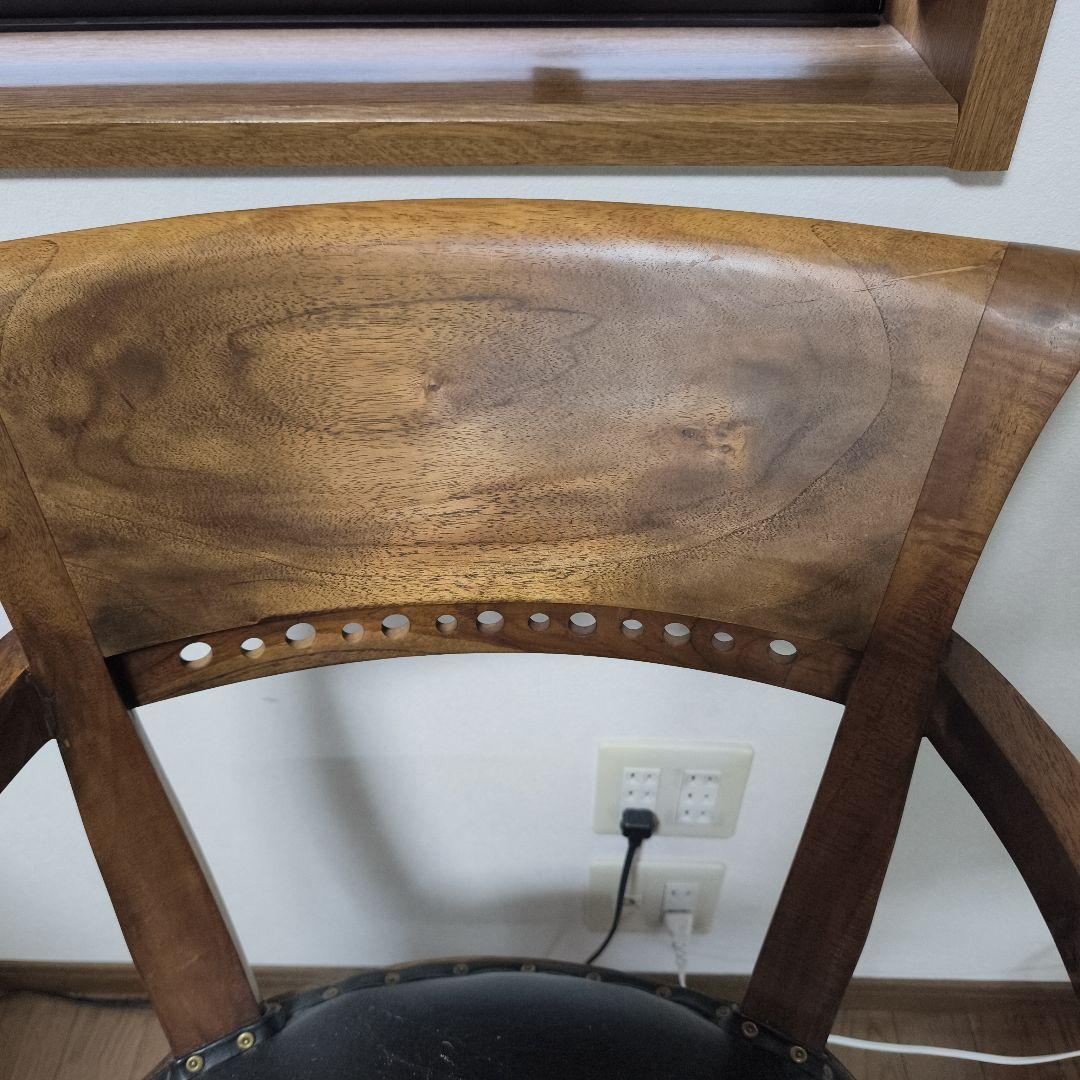 【3/2までの出品】カリッジマーケット☆チーク《イタリー》アームチェア①