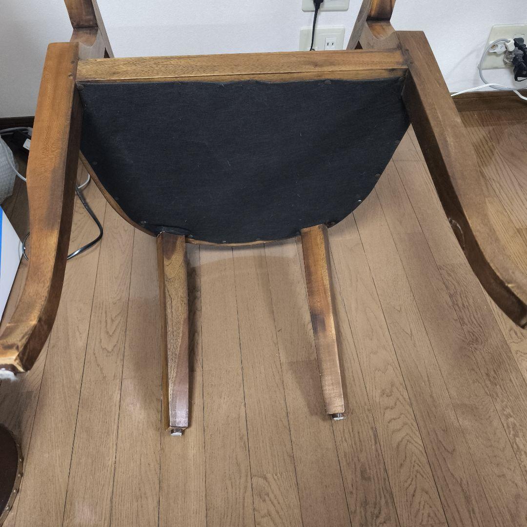 【3/2までの出品】カリッジマーケット☆チーク《イタリー》アームチェア①