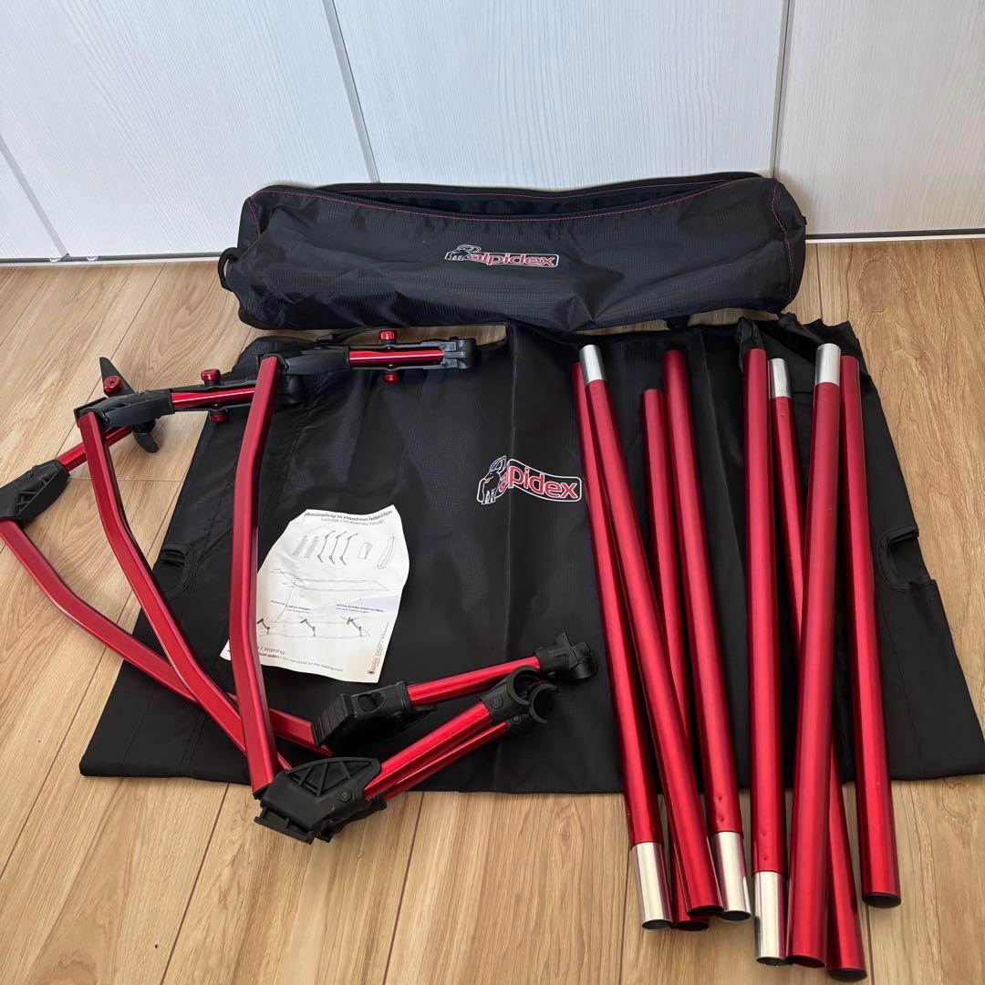 美品★ALPIDEX (アルピデックス) 軽量ローコット キャンプ用品