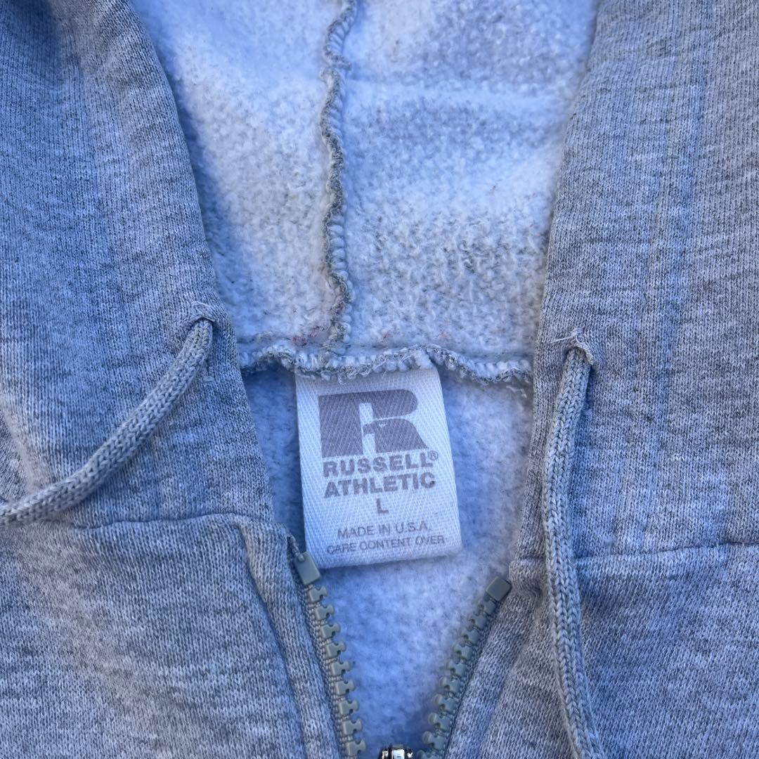 美品 USA製 90s RUSSELL ラッセル パーカ グレー