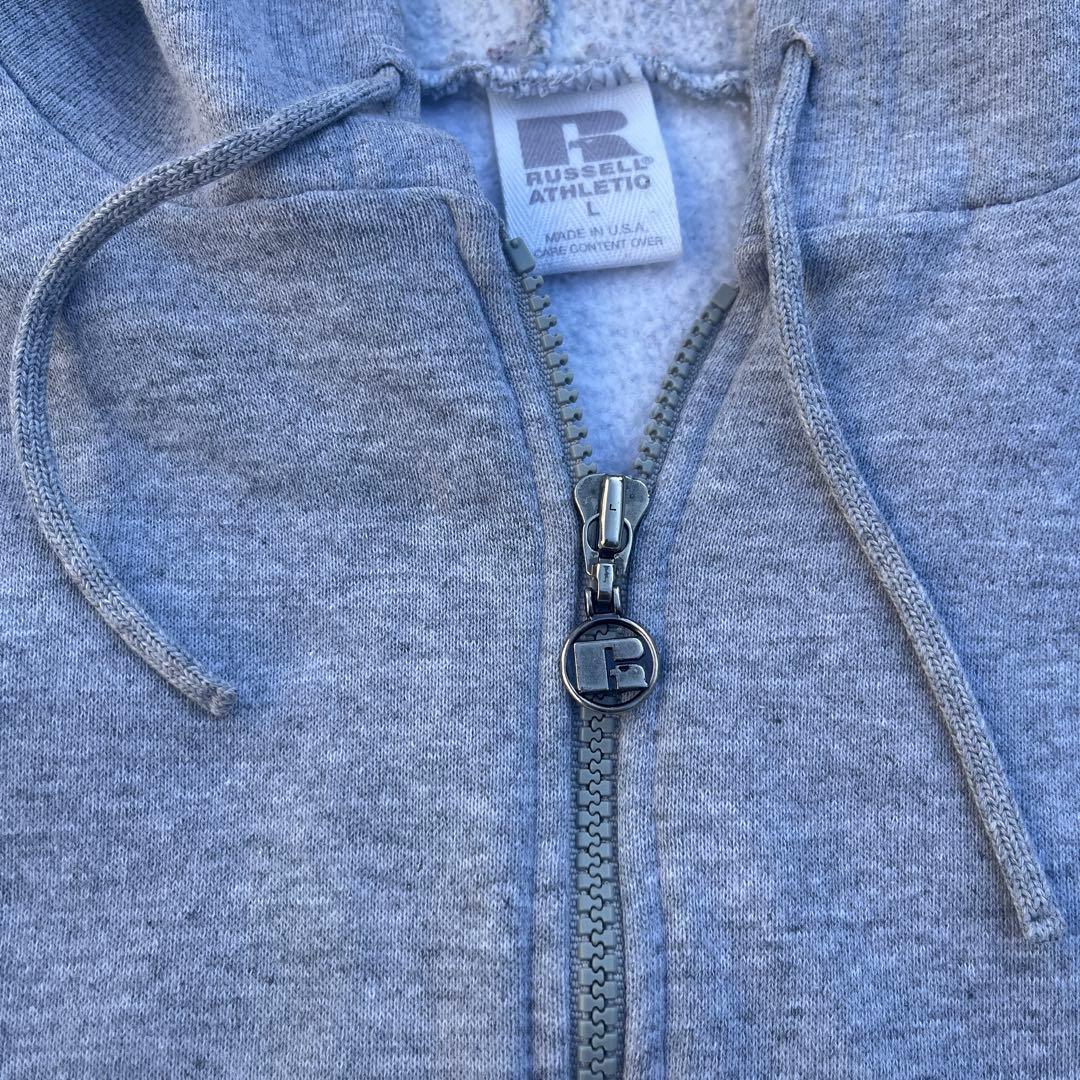 美品 USA製 90s RUSSELL ラッセル パーカ グレー