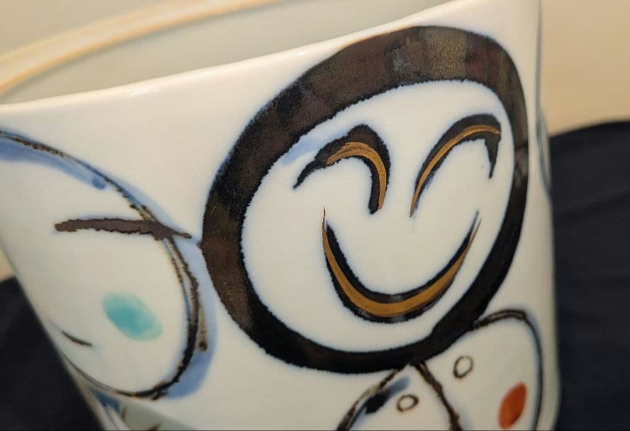 『こども』水指　たくま作　茶道具　伊万里　水差し 池田拓磨