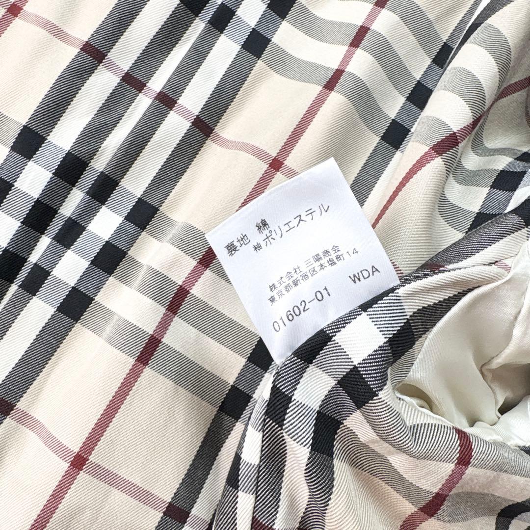 Anybuyバーバリーロンドン ステンカラーコート 裏地ノバチェック