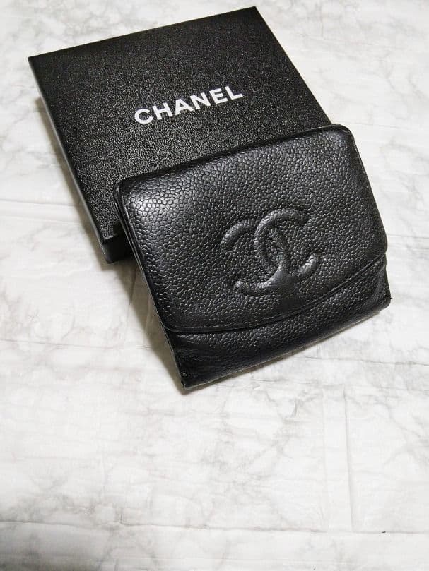 moco！【綺麗】シャネル キャビア ココマーク 財布