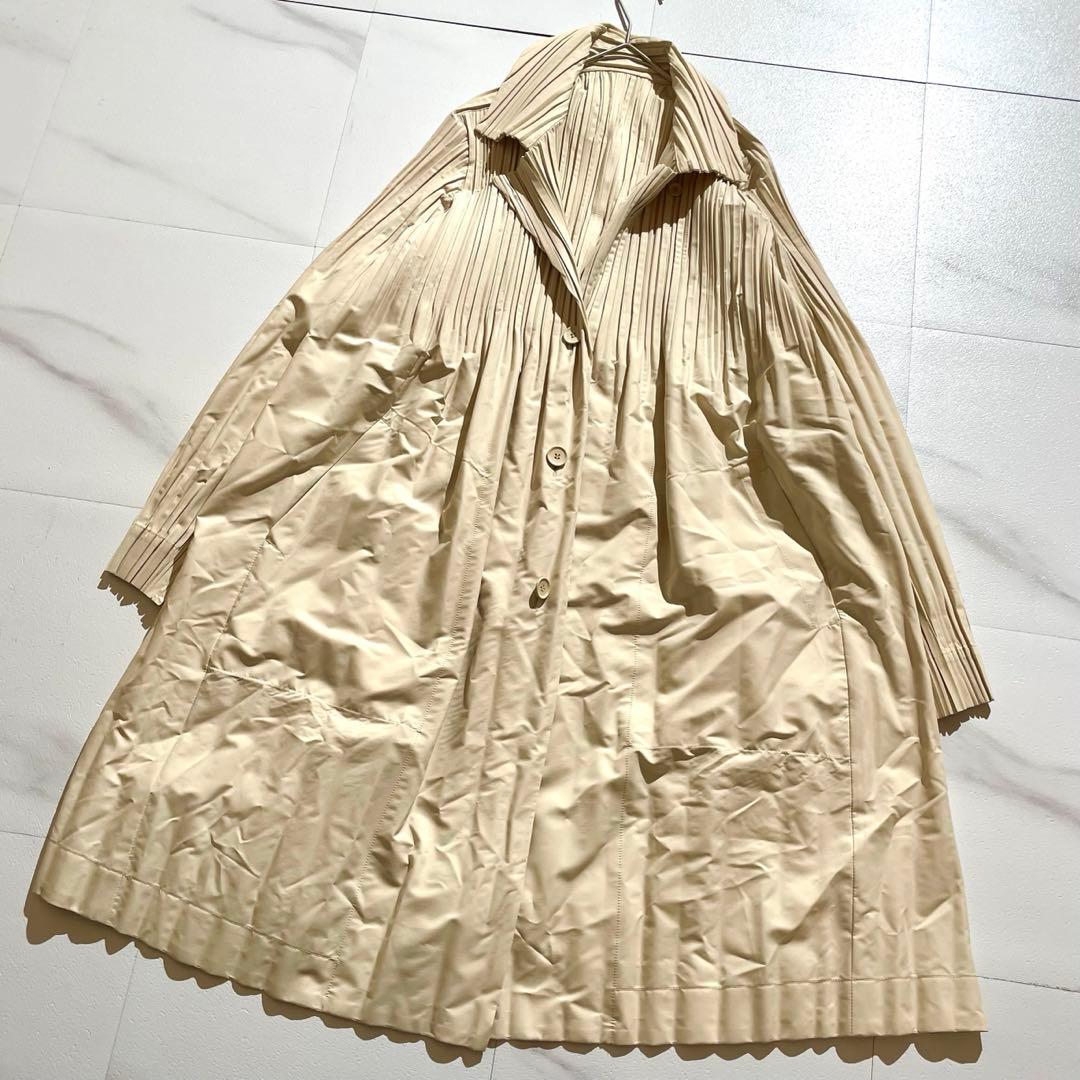 極美品✨ イッセイミヤケ プリーツプリーズ チェスターコート 2020AW