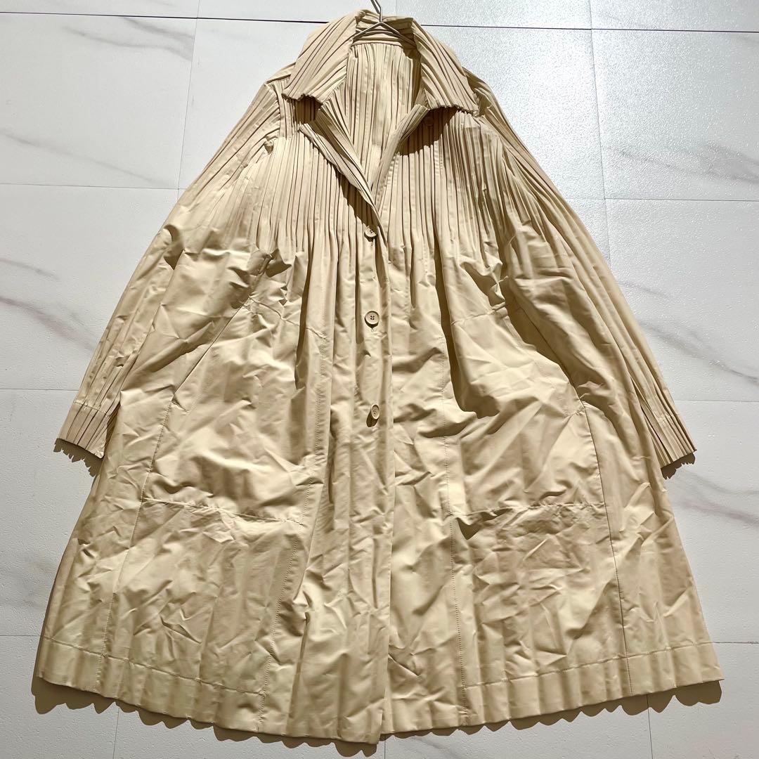 極美品✨ イッセイミヤケ プリーツプリーズ チェスターコート 2020AW
