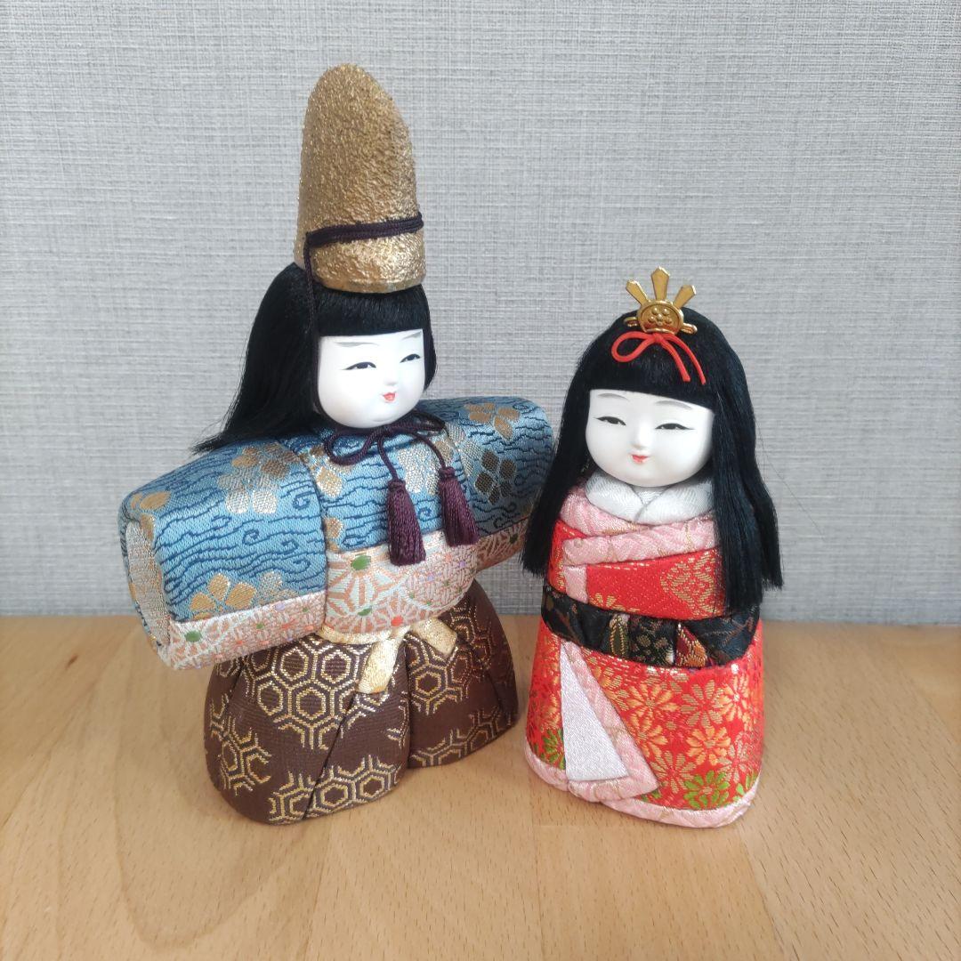 お雛様ペア　木目込人形　ひな祭りෆ⁠╹⁠ ⁠.̮⁠ ⁠╹⁠ෆ