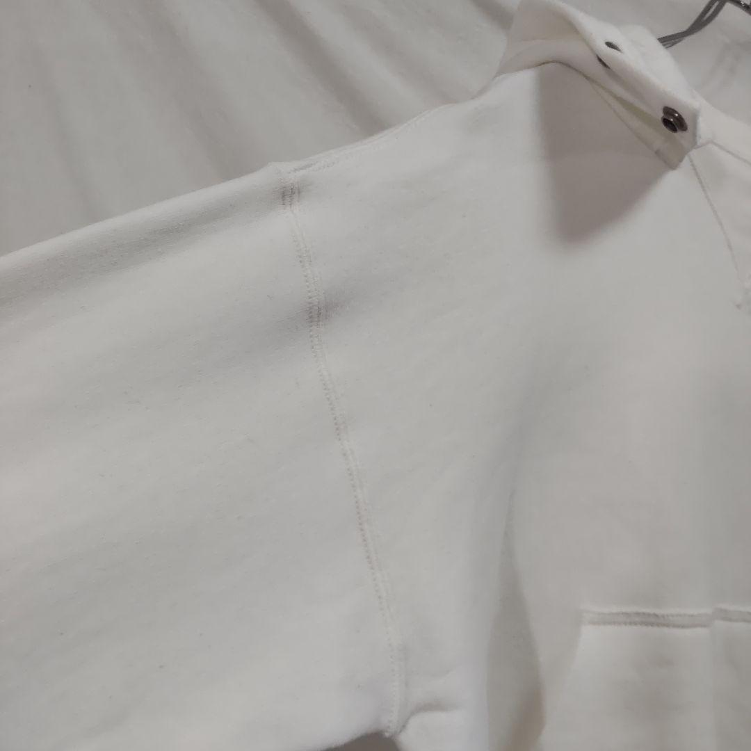 HELLER'S CAFE 後付け 両V パーカー 40 ホワイト 裏起毛