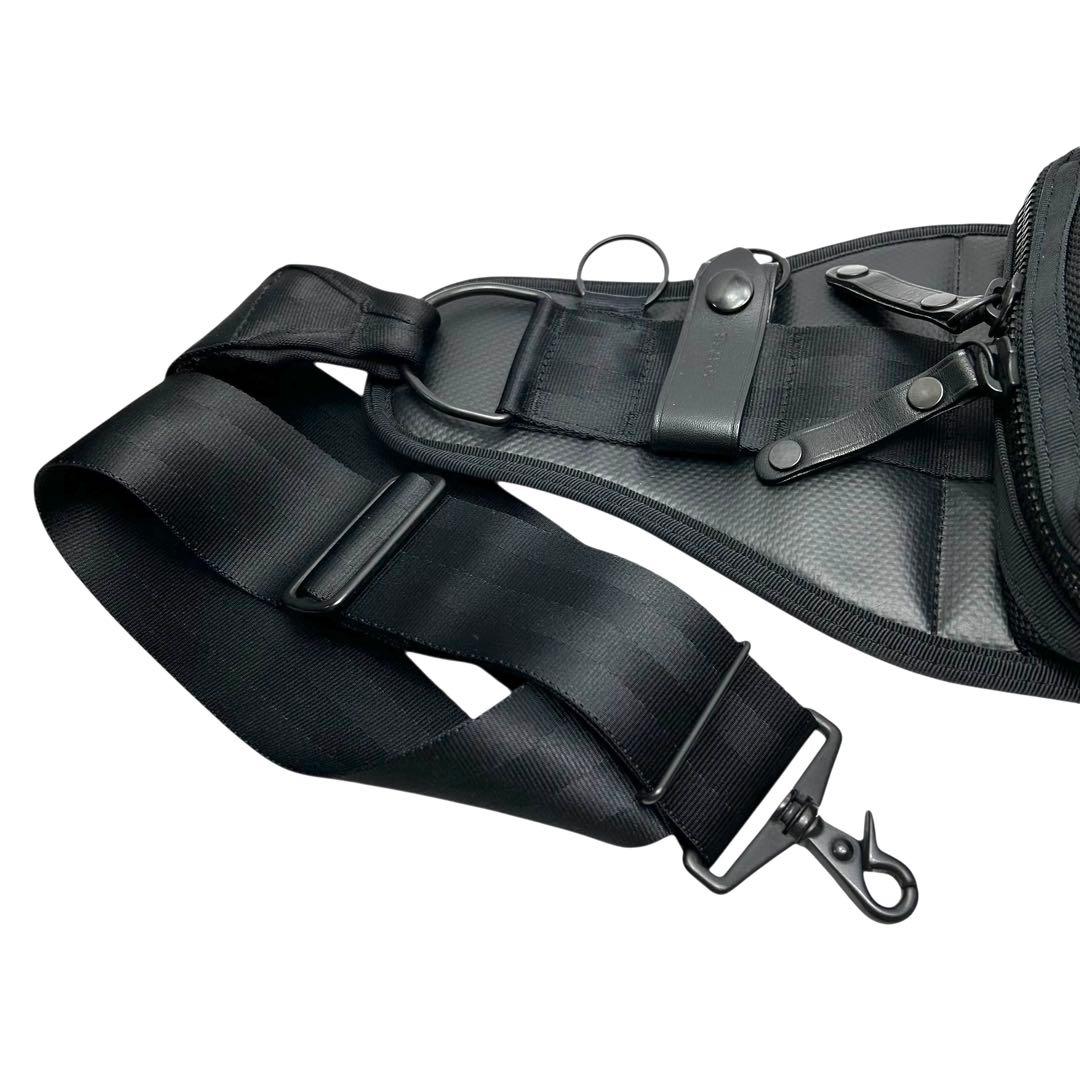 極美　PORTER ポーター HEAT ヒート スリングバッグ ボディバッグ 黒