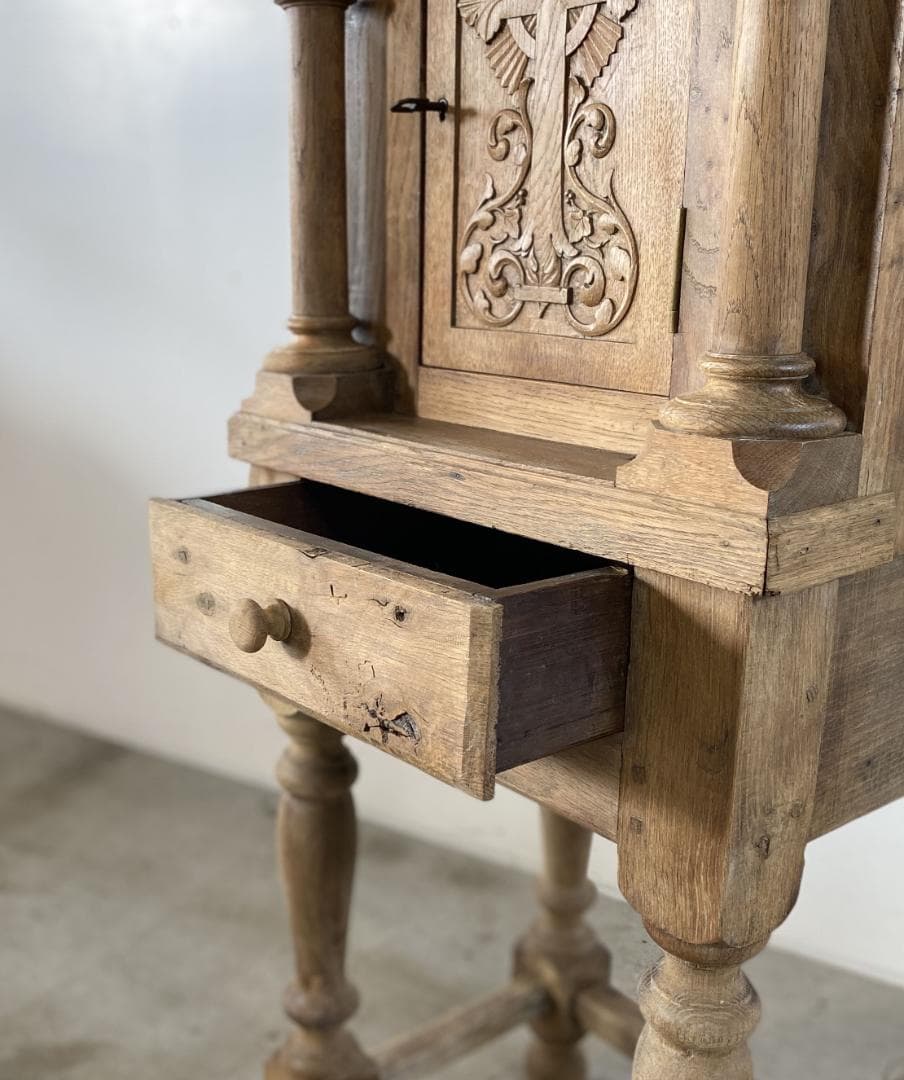 フランス アンティーク Church Cabinet 教会 キャビネット