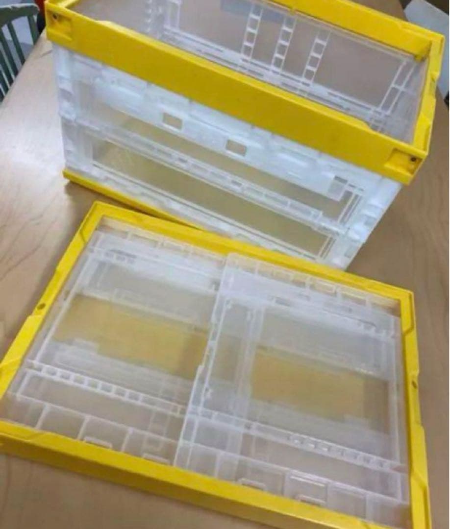 サンコー製折りたたみコンテナ前扉付き12個セット