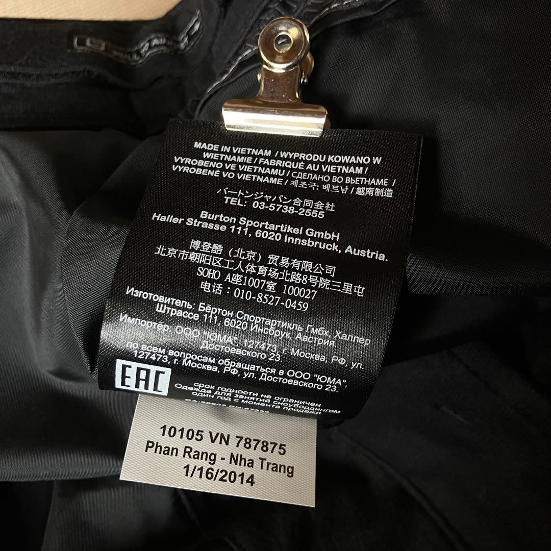 美品 BURTON バートン DRYRIDE スノボパンツ スノボウェア 黒