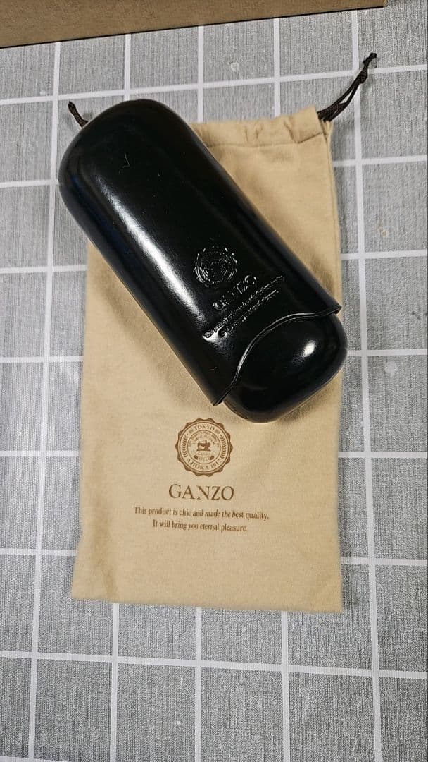 GANZO革製品 ベルト茶色100cm メガネケース黒色 小銭入れ