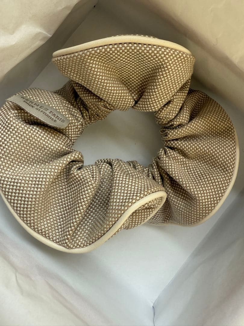 新品未使用　エルメス　シュシュ 《クラウディア》 プラン・エア　本物保証