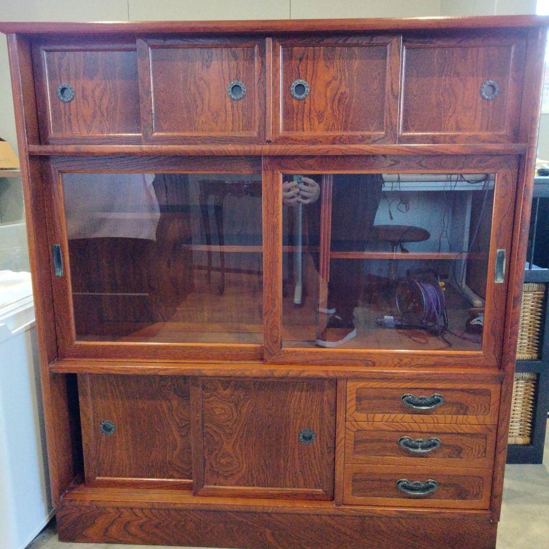 レトロ　和風　古家具　収納　飾り棚