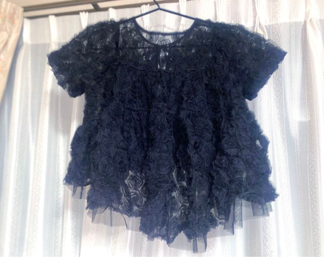 の*し様 最安値【美品】パフツイードブラックあさぎーにょ poppy