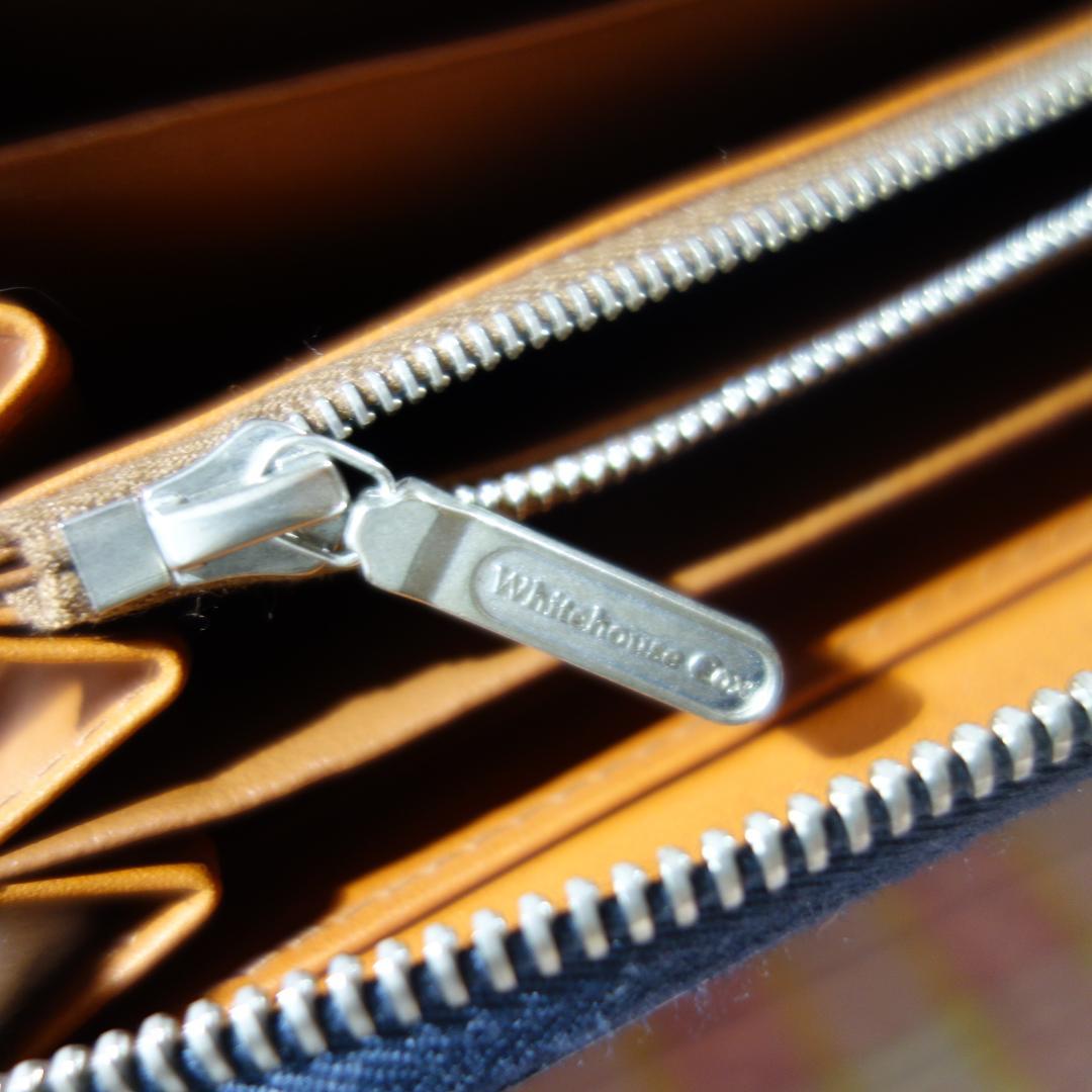 〇 / 中古 WHITEHOUSE COX ラウンドジップ長財布 / ブラック