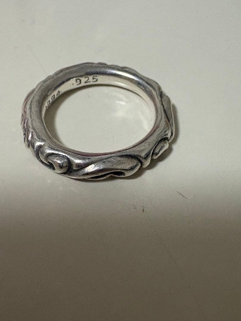 美品　CHROME HEARTS クロムハーツ スクロールバンド リング　指輪