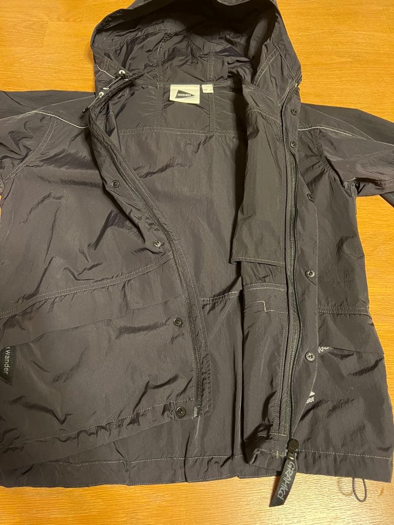 Gramicci x AND WANDERパッチワークウィンドパーカー Sサイズ