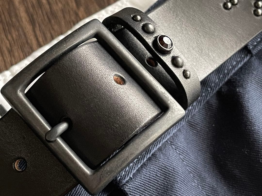 ディッキーズ874専用スタッズベルト　昭南ベンズ　真鍮ダール　HTC CALEE