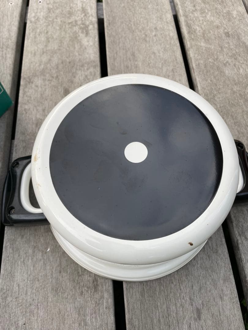 デッドストック ホウロウ鍋 象印