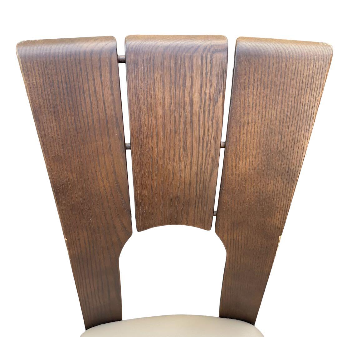 【希少】浜本工芸　ダイニングチェア　２脚セット　レザー　チェア　シンプル a