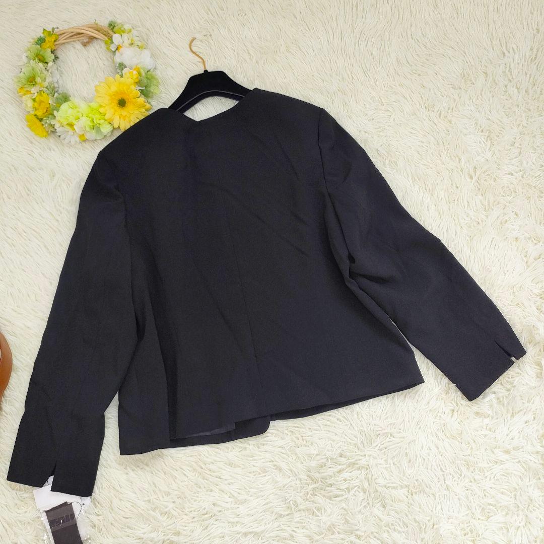 未使用タグ付き u plume 3Ｌ ノーカラージャケット スーツ セットアップ