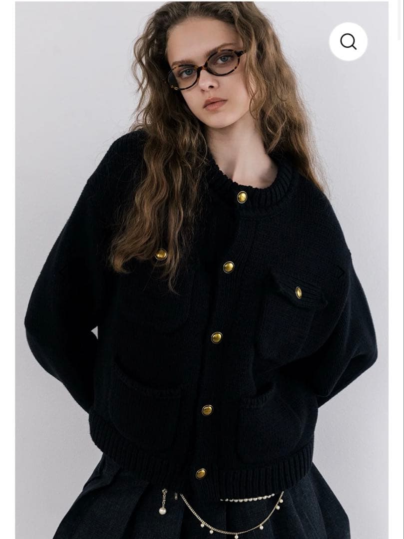 The toe♡Residenz Knit Cardigan black M