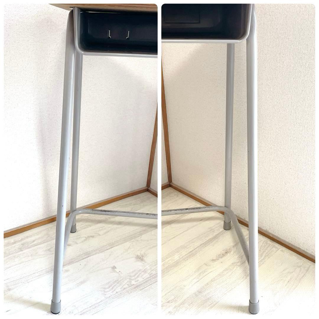 美品 KOKUYO 学習机 学習椅子 セット 学校机 学校椅子 特 1 レトロ