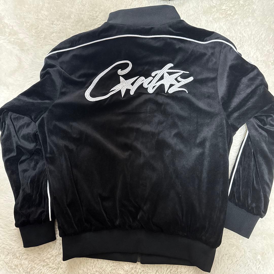 Corteiz ベロアトラックジャケット＆パンツ セットアップ S ブラック