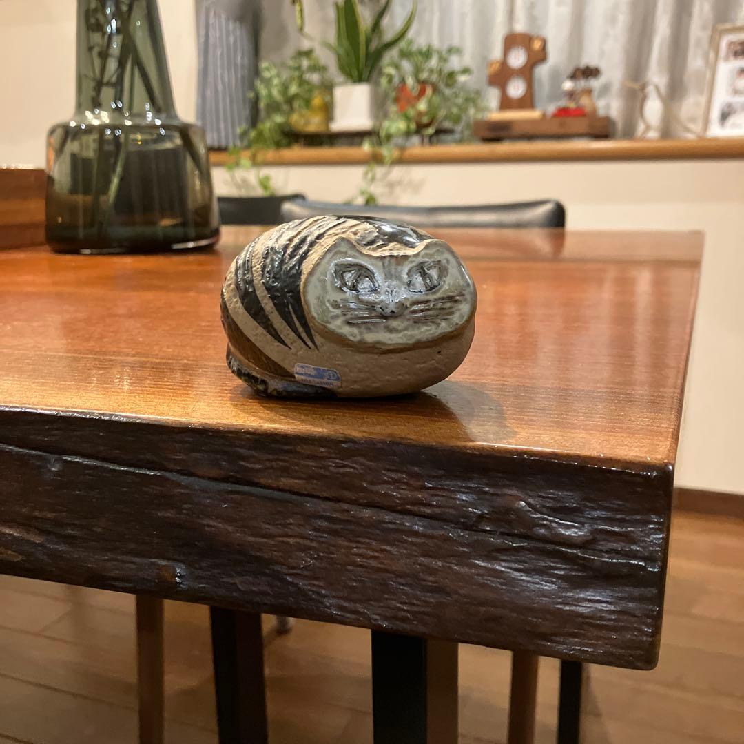 リサラーソン　丸まった猫　置物　工芸品　Lilla Zoo 猫 ヴィンテージ