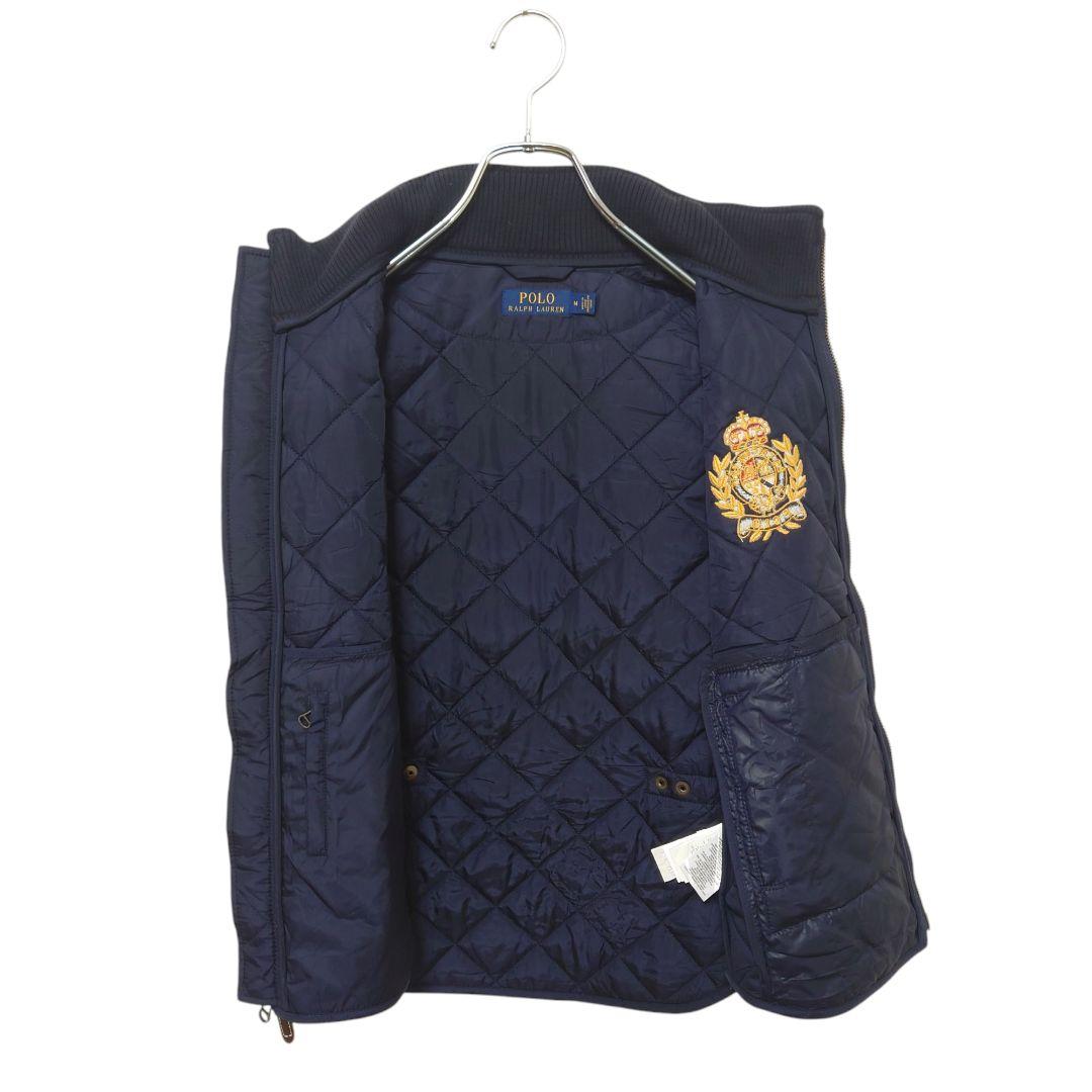 【Ralph Lauren】エンブレムロゴ キルティングベスト A-3109