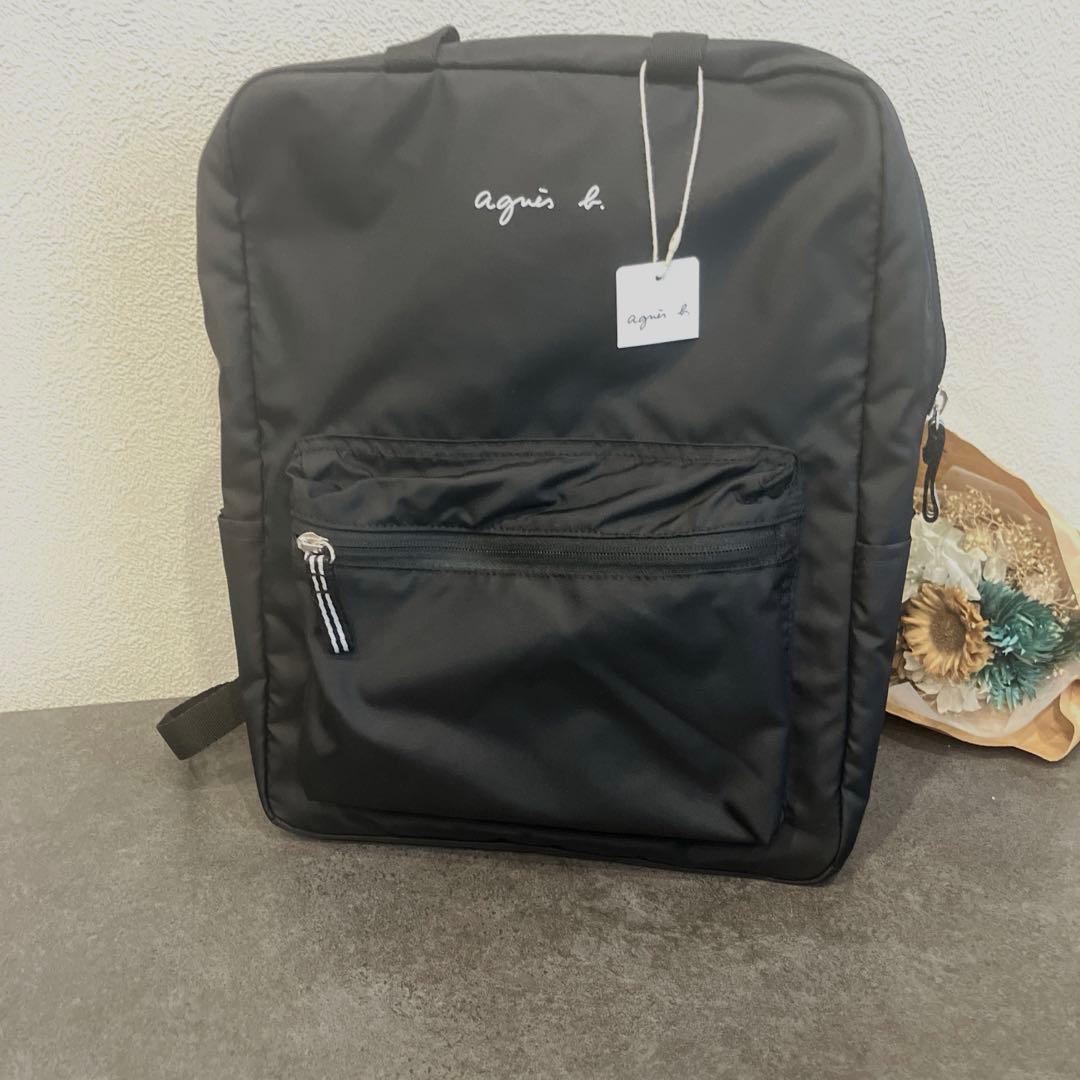 agnès b. ENFANT BAG キッズ ロゴリュックサック