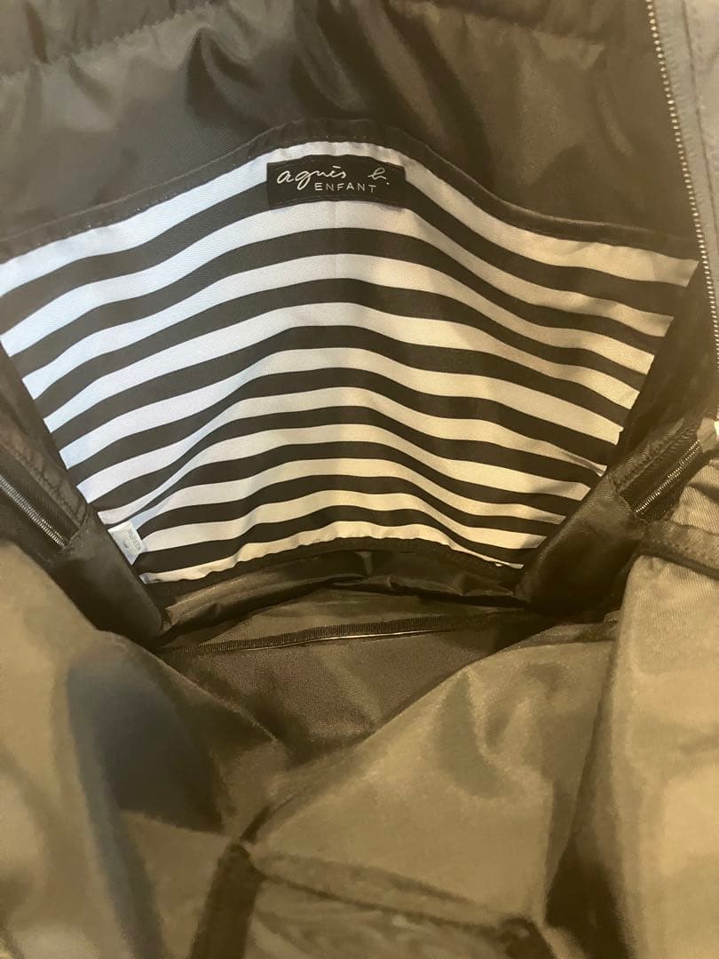 agnès b. ENFANT BAG キッズ ロゴリュックサック