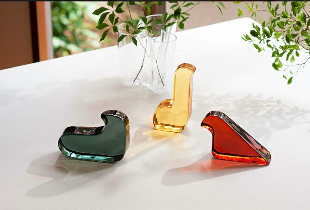 イッタラ×ミナ ペルホネン　ガラスバード　3個セット