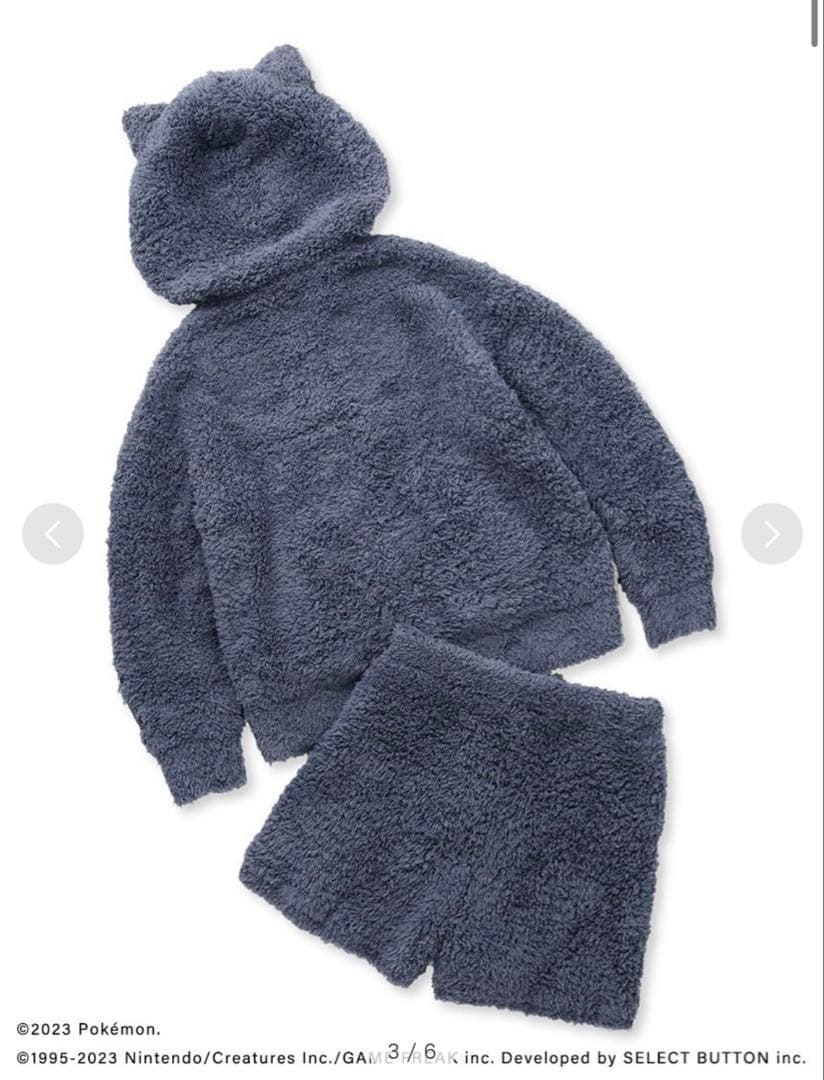 【未使用】カビゴンパーカー&ハーフパンツ セット【レディース】