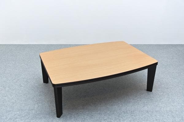 《新品・送料無料》カジュアルコタツ　R天板　105×75　長方形　BR/NA