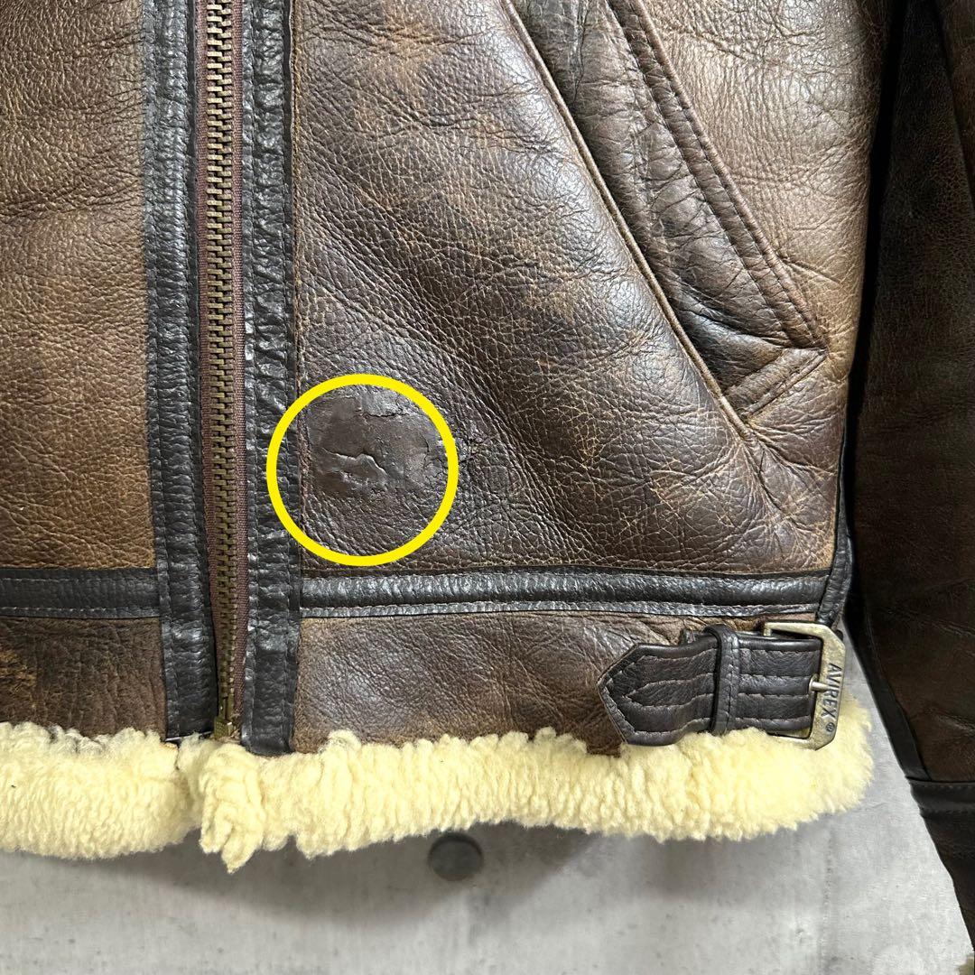 AVIREX B-3 フライトジャケット ムートン USA製 1978復刻タイプ