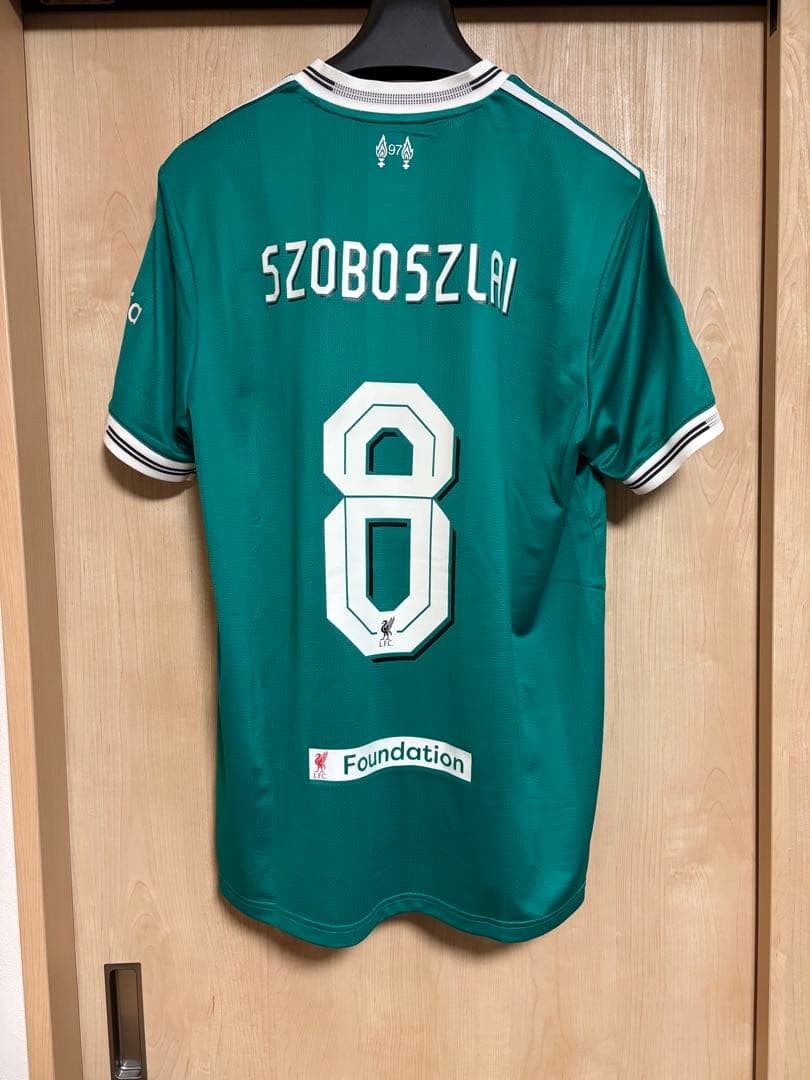 リバプール25/26 ユニフォーム サード 正規品 CL フルパッチ ソボスライ